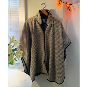 Free People winter zip-up cape